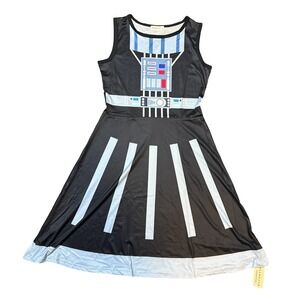 Ruikajia Darth Vader Star Wars Cosplay Skater Dress Black Size M NWT Disneybound